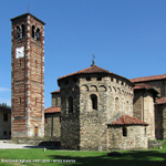 Basilica di Agliate - Il campanile e il battistero