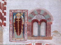 L'interno - Dettaglio degli affreschi