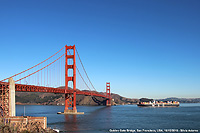 Golden Gate Bridge - Portacontainer in transito