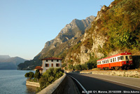 Sentieri lungo la riva - Ferrovia Brescia-Edolo presso Marone, lago d'Iseo