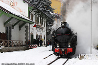 Il vapore nella neve - In stazione