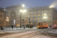 Neve sulla citta' - Piazza Scala.