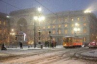 Neve sulla citta' - Piazza Scala.