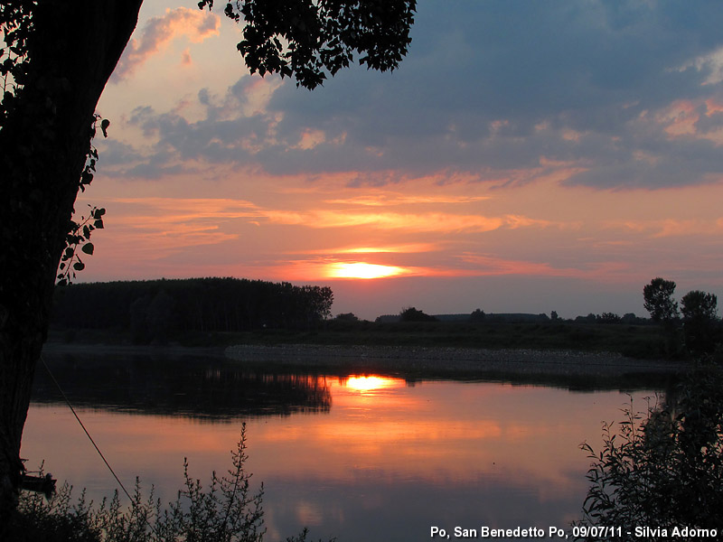 San Benedetto Po (MN) - Il Po al tramonto