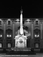Bianco e nero notturno - Fontana dell'Elefante
