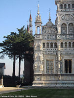 Certosa di Pavia - Guglie e alberi 