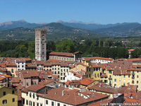 Per le vie - Vista dalla torre Guinigi