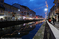 E' arrivato il Natale - Luminarie sui Navigli