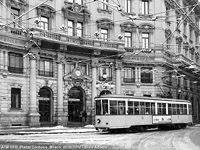 Neve in bianco e nero - Piazza Cordusio