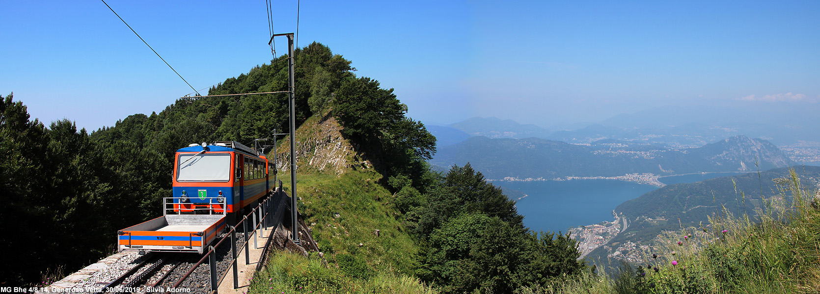 In gita in cremagliera - Lago di Lugano