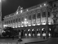 La notte in bianco e nero - Piazza Duomo