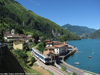 Sentieri lungo la riva - Ferrovia Brescia-Edolo presso Toline, lago d'Iseo