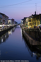 Lungo i navigli - Imbrunire sul Naviglio Grande