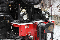 Il vapore nella neve - Dettagli della locomotiva