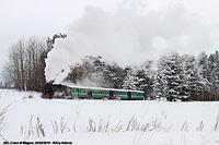 Il vapore nella neve - Paesaggio invernale
