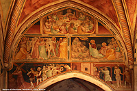 Dettagli di affreschi - Storie della vita di Cristo 